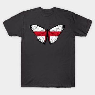 Vintage England Butterfly Moth | Pray For England and Stand with England T-Shirt